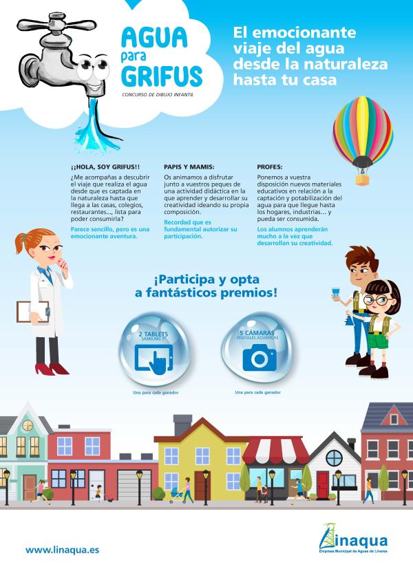 Póster concurso dibujo Linaqua 2018